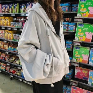 Áo khoác form rộng chà bá- Oversized Jacket 3 màu Kawaii (Ảnh thật tớ tự chụp)