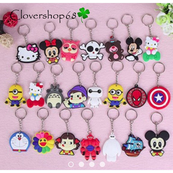 🍀Set Móc Khóa Silicon Hoạt Hình Nhiều Mẫu – Móc Khoá Nhựa Dẻo Xinh Xắn Dễ Thương🍀Clovershop68🍀