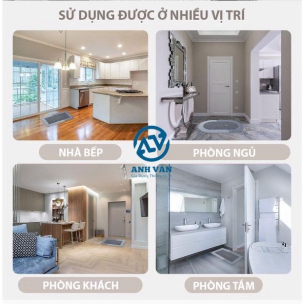 Thảm lau chân nhà tắm ✨Hàn Quốc✨ chống trượt, chùi chân thấm nước cho nhà tắm đế silicon