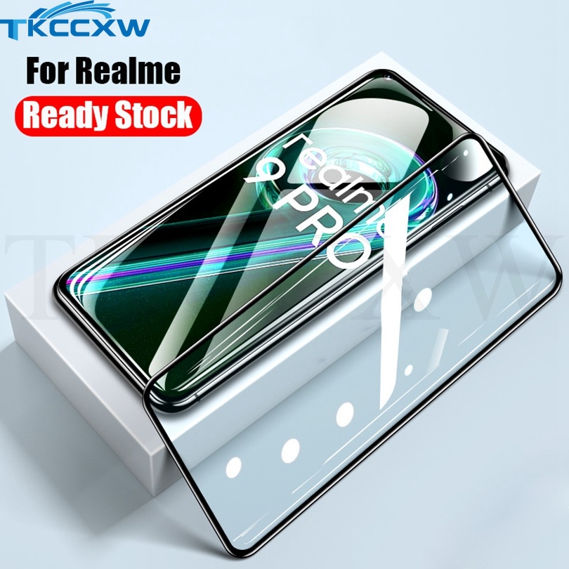 Kính Cường Lực Cho Realme C55 9 Pro + C31 C35 9i GT2 Pro Q3t Q3s GT Neo3 2 2T V25 Narzo 50i 50 50A Prime