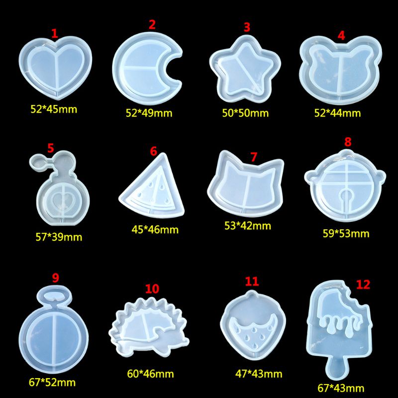 Khuôn Silicone Làm Trang Sức Thủ Công Hình Cát Chảy Có Thể Tái Sử Dụng