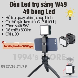 Có Sẵn] Đèn Led Trợ Sáng Quay Phim Chụp Ảnh W49 Cho Điện Thoại, Máy Ảnh,  Action Cam, Gopro, Dji Pocket, Dji Action .... | Shopee Việt Nam