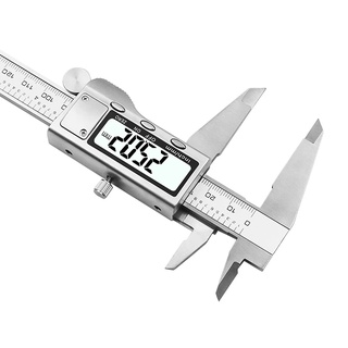 200mm 8 inch Caliper kỹ thuật số bằng thép không gỉ kỹ thuật số LCD Caliper Vernier Caliper Vận chuyển với gói bán lẻ