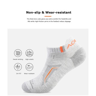 Combo 3 Đôi Tất Chạy Bộ Thể Thao Cổ Thuyền Aonijie E4101 - Siêu Thoáng Khí Minori Store