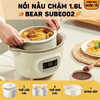Nồi Nấu Chậm Bear 0.8L, 1.6L – Phiên Bản Quốc Tế – Bảo Hành 18 Tháng