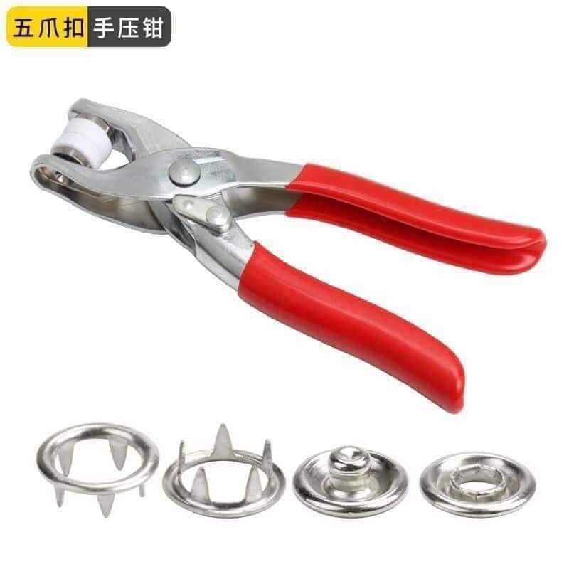 Kìm bấm cúc , bấm khoen , tiện lợi ( tặng 100 chi tiết )