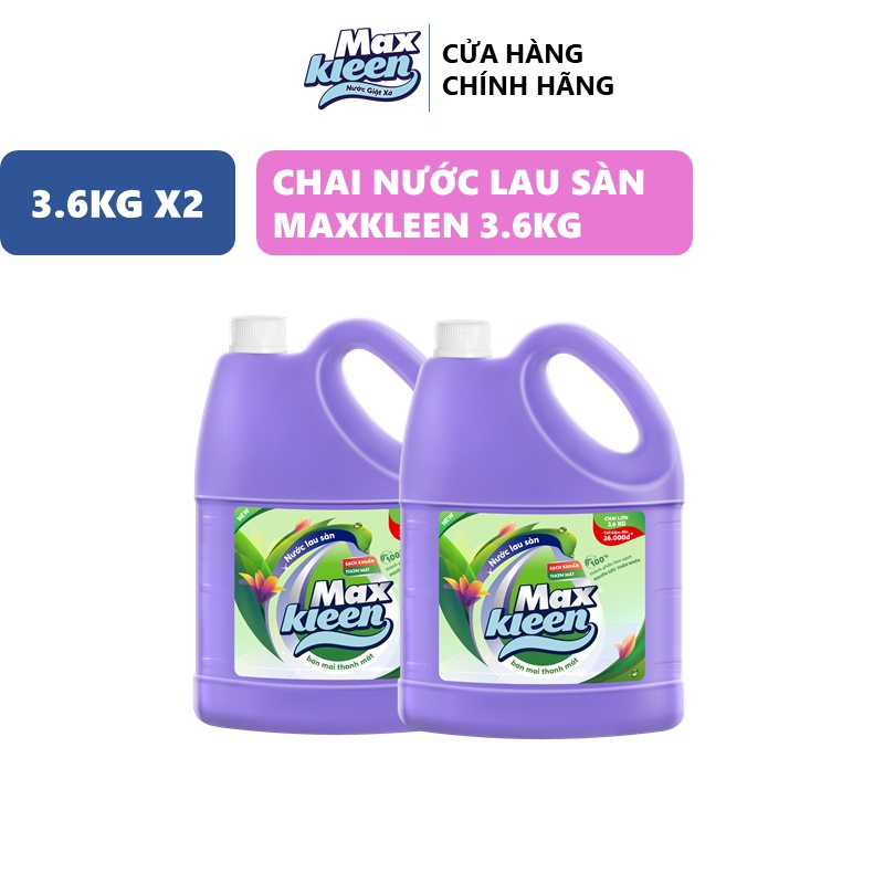 Ảnh Combo 2 Chai Nước Lau Sàn MaxKleen Ban mai thanh mát 3.6kg/chai 2