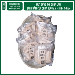 Mứt gừng thẻ ngọt chùa làm, sản phẩm của chùa Bửu Lâm, Bình Thuận, đóng túi 500 gram và 1 KG