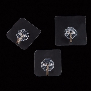 Set 20 Móc Dính Treo Tường, Móc Treo Quần Áo Dán Tường Chịu Lực Trong Suốt 6x6CM 88037