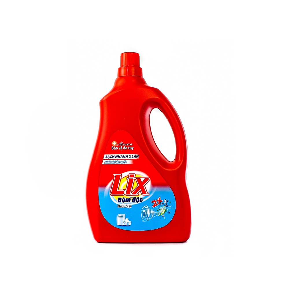 Ảnh Nước giặt Lix đậm đặc hương hoa chai 2kg làm sạch cực nhanh vết bẩn NG201 tăng gấp đôi sức mạnh giặt tẩy quần áo 3