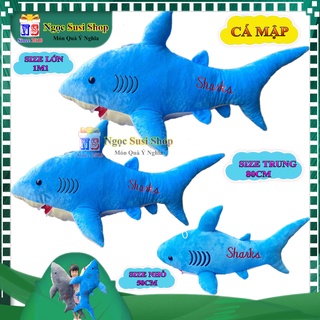 GẤU BÔNG CÁ MẬP SHARK CHO BÉ ÔM NGỦ I THÚ BÔNG CÁ MẬP SIÊU MỀM MỊN CAO CẤP 100% GÒN
