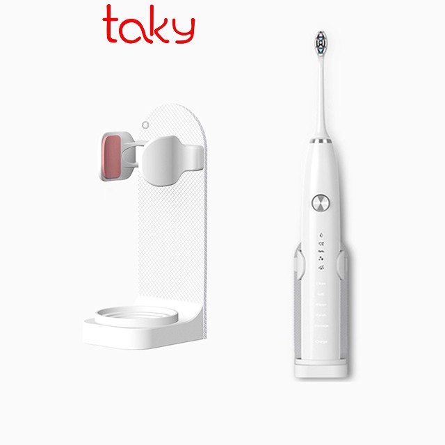 Ảnh Kệ Nhựa - Taky, Để Bàn Chải Điện Dán Tường Luôn Khô Ráo Và Sạch Sẽ, Phù Hợp Các Loại Bàn Chải  Điện Đánh Răng. 4015 1