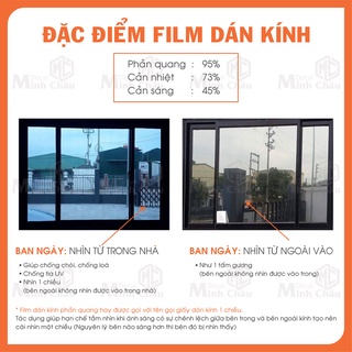 Giấy Decan Dán Kính Chống nắng  chống tia UV giá rẻ đẹp KT 1mx 50cm