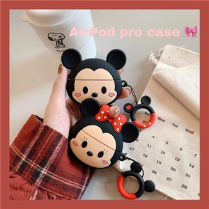 Vỏ bảo vệ AirPods 3/4/Pro TPU hoạt hình Mickey Minnie, dành cho tai nghe Apple