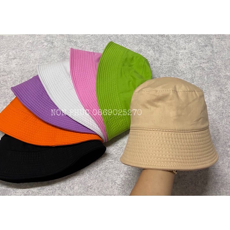 BUCKET PHOM CỤP TRƠN NAM NỮ PHONG CÁCH CỰC COOL