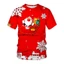 GN Áo Thun Nữ Tay Ngắn Cổ Tròn Thiết Kế Ông Già Noel Phù Hợp Giáng Sinh, Có sẵn plus size