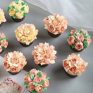 Bộ 9 Đui Bắt Kem 3D Nga Dùng Trang Trí Bánh Sinh Nhật Hàng Đúc Liền Khối Cao Cấp