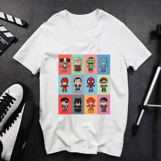 [SOS] Áo thun unisex nam nữ hình chibi biệt đội siêu anh hùng vải mịn mát co dãn tốt nhiều mẫu mã từ AnBinhShop
