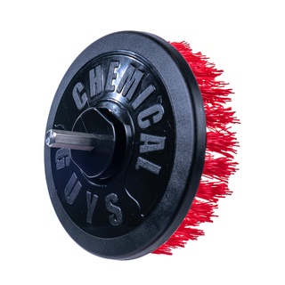 DRILL BRUSH RED (HEAVY) (ACC508) Bàn chải thương hiệu CHEMICAL GUYS gắn máy khoan màu đỏ (Cứng)