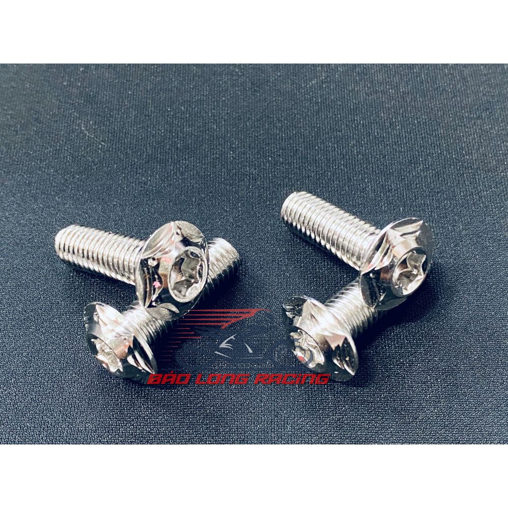 4 ốc đĩa Inox SALAYA 8li20 gắn Xe máy Sirius,Exciter,Wave,Dream...siêu rẻ đẹp