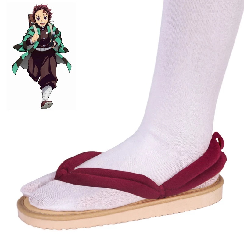 Anime Demon Slayer Kimetsu  Tanjirou  Nezuko Geta Kochou Shinobu giày