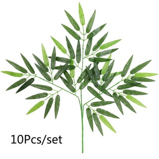 Combo sỉ 10 cành lá tre loại 1 cao cấp - cây lá giả