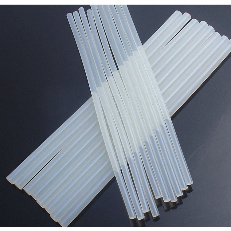 Que Keo nến trong silicon cỡ keo nên nhỏ và keo nến to dùng cho súng bắn keo