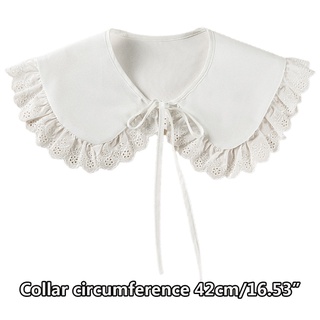 Vipdeal1 Vòng Cổ Giả Khăn Choàng Cổ Ren Rỗng Viền Bèo Dáng Ngắn Phong Cách Nhật Bản
