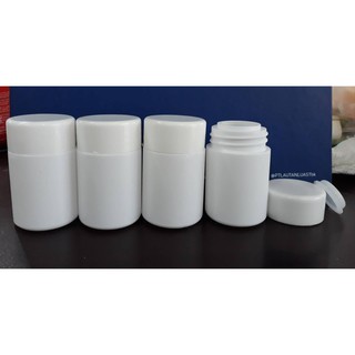 Hủ Nhựa Trắng Đục Cao Cấp 50G - HV5 - Đựng Được 30 Viên Nang Số 0