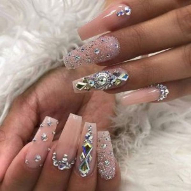 Đá rắc nail - đá rắc loại sáng cao cấp trang trí móng tay