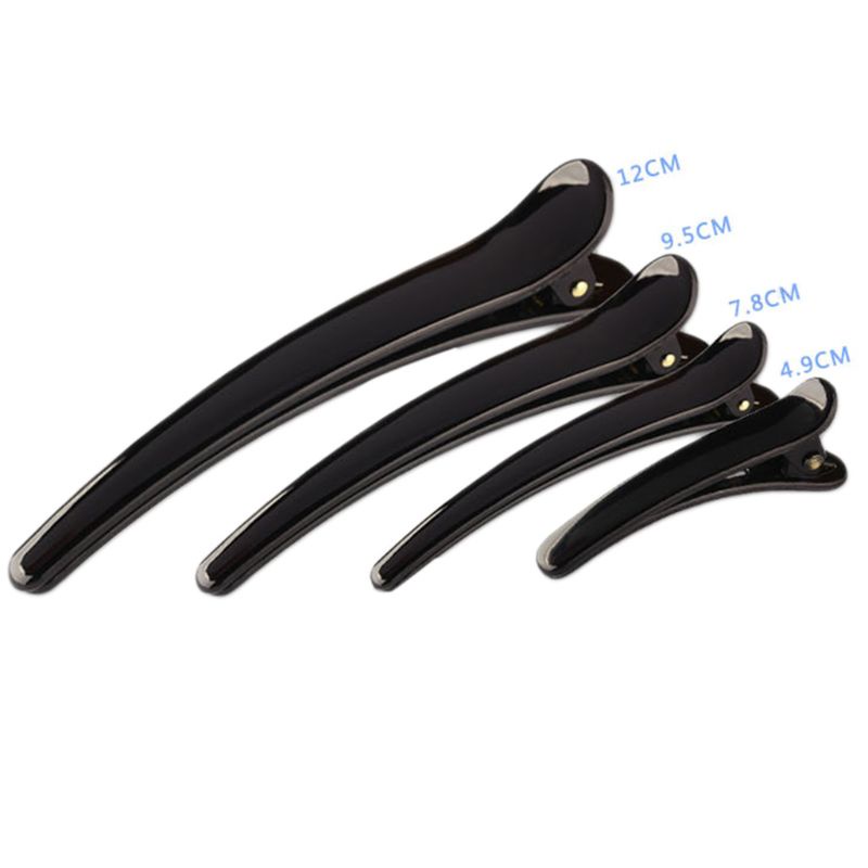 Kẹp tóc nhựa đen đơn prong dành cho bé gái