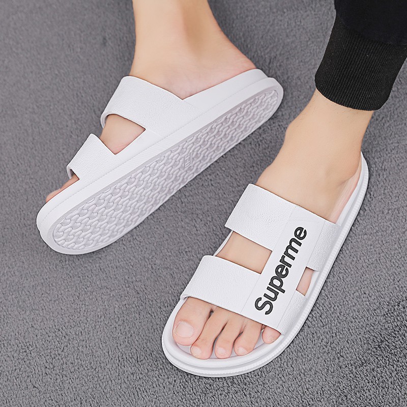 Selipar lelaki Nam Sandal Mùa Hè Superme Dép Ngoài Trời Dép Đi Trong Nhà Chống Trơn Trượt Giày