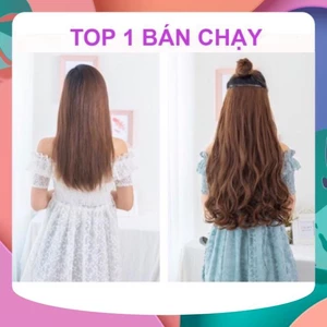 KẸP TÓC GIẢ XOĂN ĐỘ DÀI 55-60CM SÀNH ĐIỆU DÙNG CHO TÓC DÀI QUA VAI