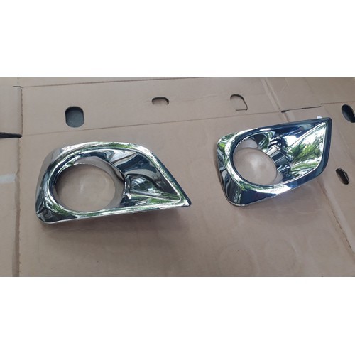 Ốp viền đèn gầm trước, sau xe Toyota Vios đời  2014-2017 mạ crom cao cấp
