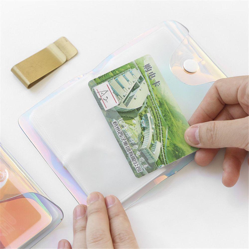Thẻ WOAY Hộp đựng thẻ tín dụng Laser di động trong suốt