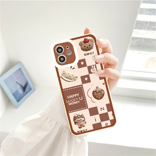 Ốp iphone - Ốp lưng iphone cạnh vuông viền camera happy money dành cho ip 6 đến 16promax - G30