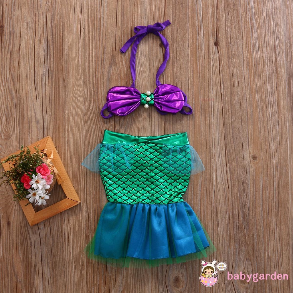 Set đồ bơi hóa trang nàng tiên cá xinh xắn cho bé gái