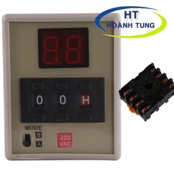 Digital timer AH3-DM relay thời gian giây phút giờ hai chế độ A/B điện ...