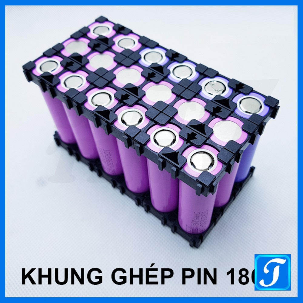 Đế Gắn Cell Pin 18650 Loại 15 Cell 18 Cell Chất liệu Nhựa ABS Cứng Cáp ...