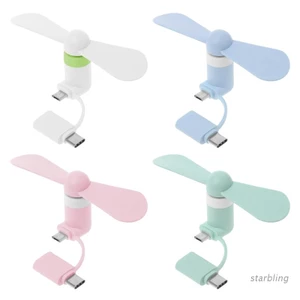 Quạt Mini Cổng Type-C USB Gắn Điện Thoại Android