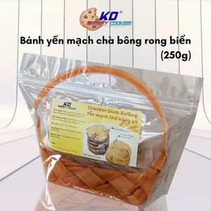 Bánh yến mạch ăn kiêng hỗ trợ giảm cân KD Shop vị chà bông rong biển 250g