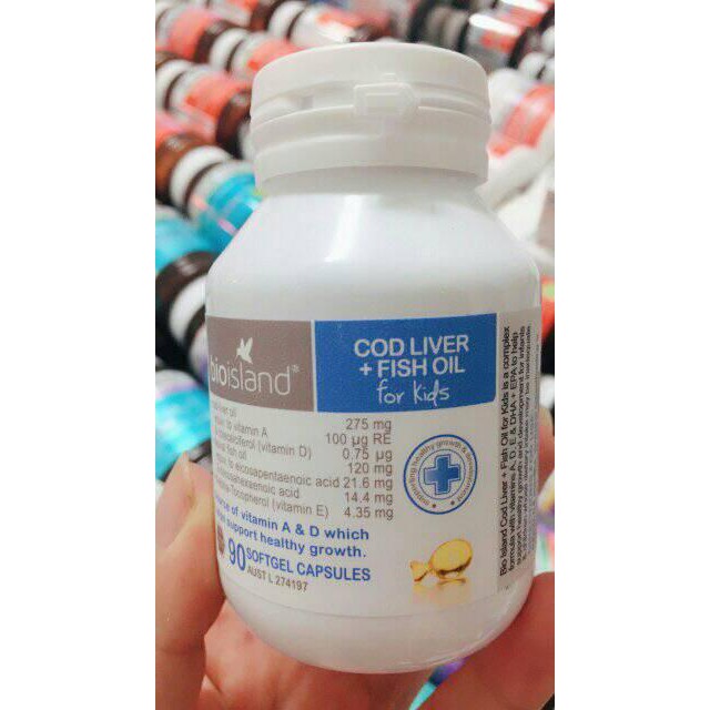 Bioisland Cod Liver Fish Oil Dầu gan cá cho bé Shopee Việt Nam