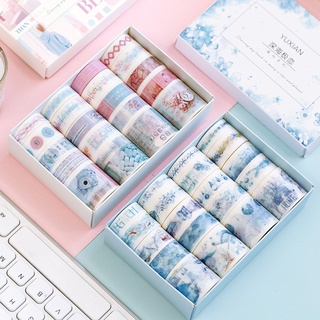 Băng keo giấy washi tape phong cảnh vintage set 20 cuộn bullet journal trang trí sổ tay retro cổ điển TIMO WS12