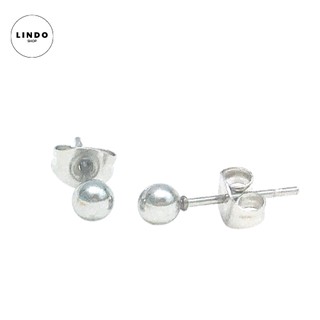 Khuyên tai unisex basic - Bông tai bi đầu tròn cá tính nhiều màu LINDO Titan không đen, không gỉ thích hợp đeo mọi dịp
