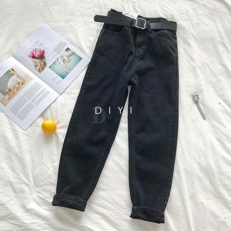 Ảnh Daduhey Quần Jeans Nữ Lưng Cao Ống Đứng Thời Trang Hàn Quốc 4