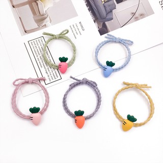 3 Thun Buộc Tóc Cột Tóc Củ Carot - Thỏ Hồng VPP