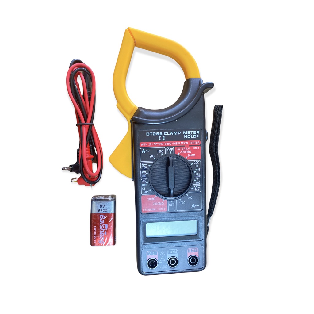 Ampe kìm kẹp vạn năng DT266/ Đồng hồ đo điện tử vạn năng