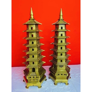 Tháp Văn Xương 7 tầng bằng đồng Vật Phẩm Phong Thuỷ