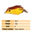 1 Mồi Câu Cá Hình Ếch Giả Mềm 5cm / 10g