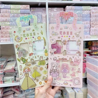 Sticker túi kèm giấy nhớ